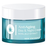 Aloe Excellence - Anti Aging Cream Royal Jelly Extract Antifaltencreme 50ml Dose hergestellt auf Gran Canaria - LAGERWARE