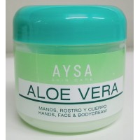 AYSA - Aloe Vera Creme Manos, Rostro y Cuerpo Feuchtigkeitscreme Hände, Körper, Gesicht 300ml Dose hergestellt auf Gran Canaria