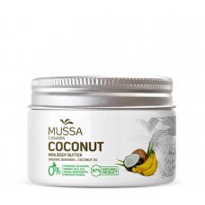 Mussa Canaria - Manteca Crema Mini Body Butter Coconut Ecologico Bio Creme Kokosnuss 70ml Dose hergestellt auf Teneriffa - LAGERWARE