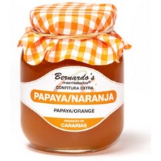 Bernardo's Mermeladas - Papaya-Naranja Papaya-Orangen-Konfitüre extra 240g hergestellt auf Lanzarote - LAGERWARE