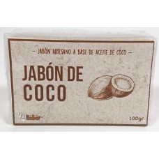 Valsabor - Jabon de Coco Handseife Kokosaroma 100g hergestellt auf Gran Canaria - LAGERWARE