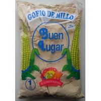 Buen Lugar - Gofio de Millo natural sin gluten Maismehl geröstet glutenfrei 1kg Tüte hergestellt auf Gran Canaria - LAGERWARE