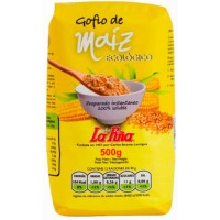 Gofio La Piña - Gofio de Maiz Ecologico geröstetes Bio Mais-Mehl 500g hergestellt auf Gran Canaria - LAGERWARE