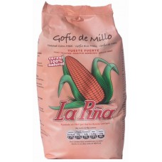 Gofio La Piña - Gofio de Millo Tueste Fuerte geröstetes Maismehl 1kg hergestellt auf Gran Canaria - LAGERWARE