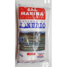 Sal Marina Salinas de Janubio Fina feines Meersalz Bio Tüte 1kg hergestellt auf Lanzarote - LAGERWARE
