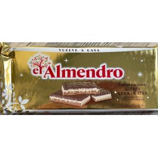el Almendro - Turrón Crujiente de tres chocolates - Knuspriger Nougat mit drei Pralinen 290g - LAGERWARE