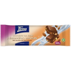 Tirma - Chocolate con Leche Almendras enteras Nussschokolade 300g hergestellt auf Gran Canaria - LAGERWARE