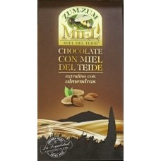 Zum-Zum Miel - Chocolate con Miel de Teide con Almendras Honig-Mandel-Schokolade 150g Tafel hergestellt auf Teneriffa - LAGERWARE