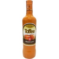 Arehucas - Licor Crema Toffee Toffee-Likör 17% Vol. 700ml hergestellt auf Gran Canaria - LAGERWARE
