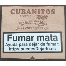 Cubanitos - Special 50 Petits Cigars Zigarillos in Holzschatulle hergestellt auf Teneriffa - LAGERWARE