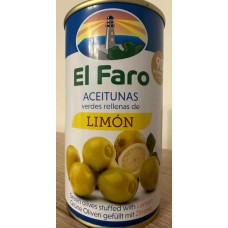 El Faro - Grüne Oliven mit Zitronenpaste, 350g - LAGERWARE