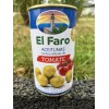 El Faro - grüne Oliven gefüllt mit Tomate, 350g - LAGERWARE