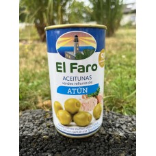 El Faro - grüne Oliven gefüllt mit Thunfisch, 350g - LAGERWARE